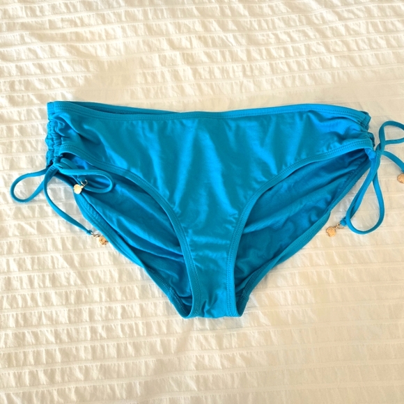 Brand New Anne Cole Ruched Side Tie Bikini Swim Bottom Hipster Size